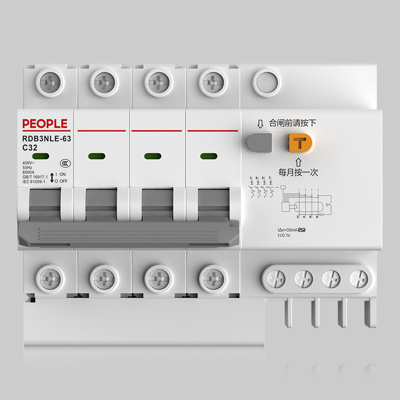 人民电器RDB3NLE系列剩余电流动作断路器 